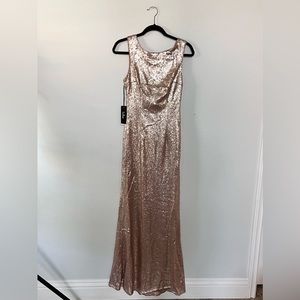Lulu’s Rose Gold Sequins Dress